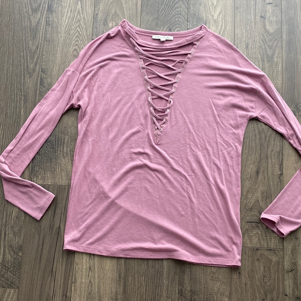 Express One Eleven Mauve Shirt